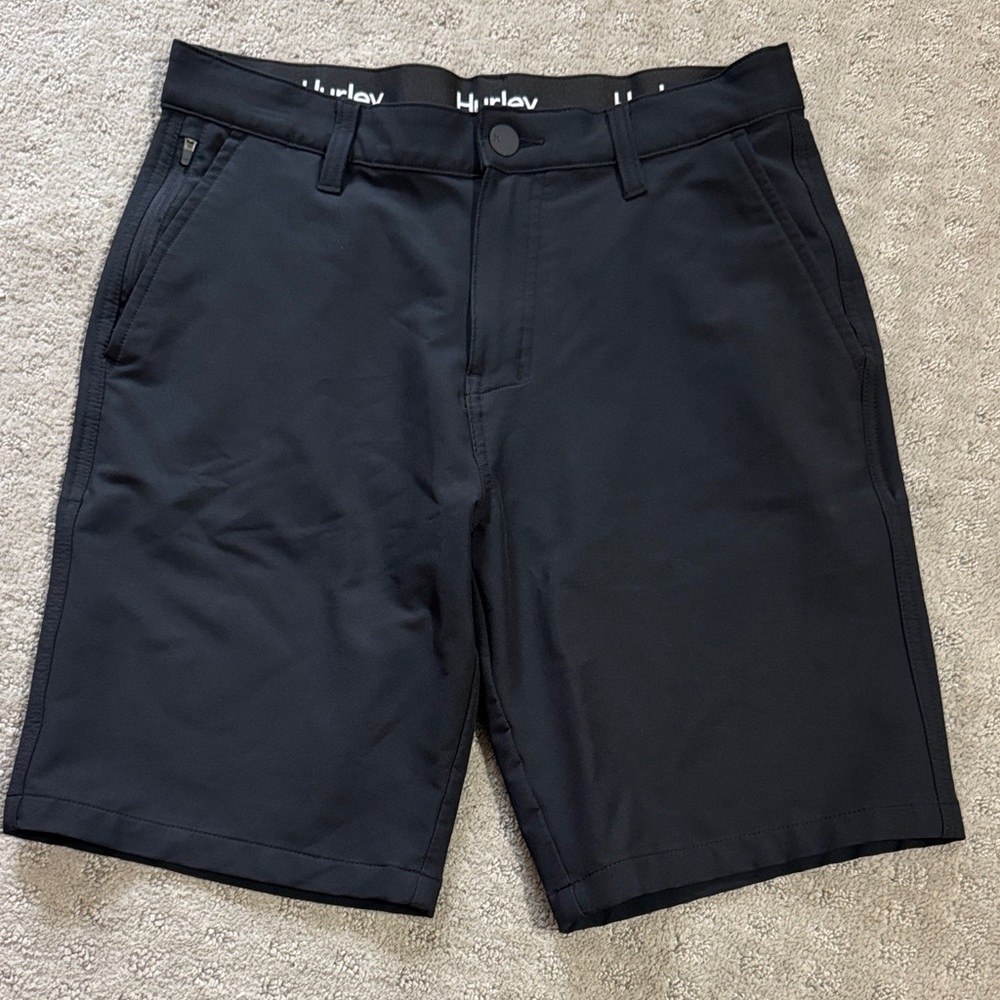 Hurley Men's Dark Gray Flat Front Shorts